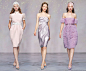 Luisa Beccaria Spring Summer 2010 collection - Short soft pink, lavender, lilac and purple dresses