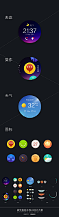 多彩 移动设备 APP界面 GUI 四月黄静雯 《果壳电子智能手表UI设计征集》 参与作品