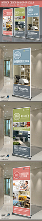 Banner or Rollup Interior Design - Signage Print Templates