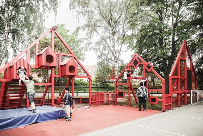 丹麦Torup社区校园景观改造