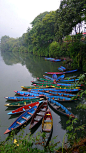 Boats in Nepal. I would like to live here - spend time here, someday.