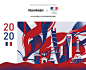 #2020 New Year-法国驻上海总领馆新年贺图 : Electronic illustration project for French Consulate General in Shanghai which applied to web page and streaming media publishing interface.