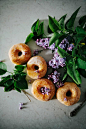 Lilac Sugar Donuts