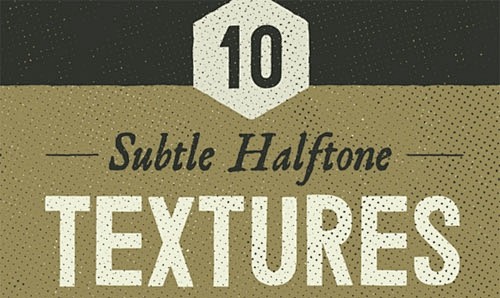 Subtle Halftone Text...