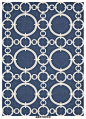 现代风格深蓝色圆圈图案地毯贴图