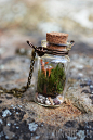 Forest Fawn Bottled Terrarium Necklace by Run2theWild on Etsy