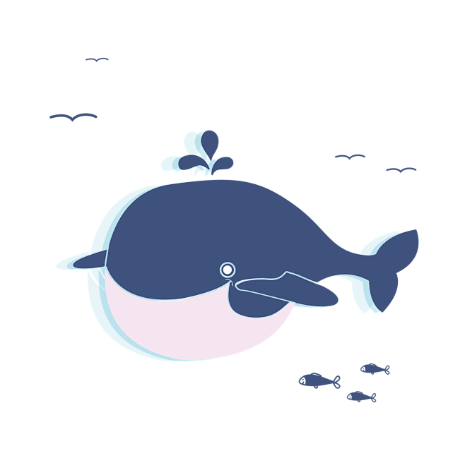 夏日元素鲸鱼