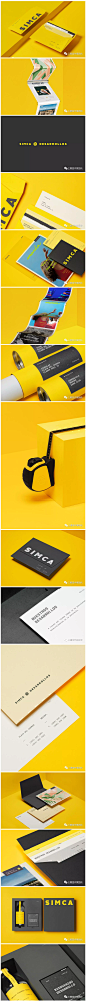 【Simca房地产开发商品牌视觉设计】
这组品牌VI的配色设计，好看又养眼~