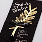 原来金棕榈在你家书里。韩国进口 bookzzicard 金属书签，黄金棕榈叶，做工不错，小而精致。