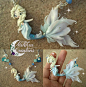 Elsa mermaid polymer clay by Nakihra Fimo Creations, via Flickr