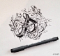 字体·纽约艺术家 Raul Alejandro 手绘字体设计。