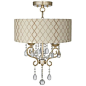 Conti 14" Wide Ceiling Light with Hourglass Shade -