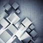 创意立体方块空间背景矢量素材 - 素材中国16素材网