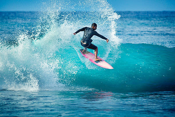 Young Man surfer Sur...