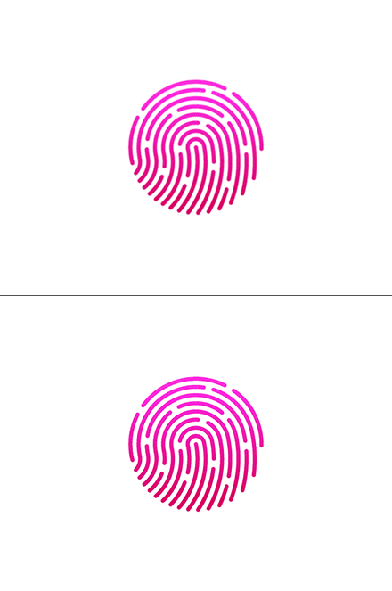 iphone5s的指纹icon是怎样画的...