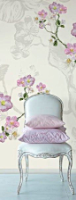 ♔ Floral wall décor...THE WALL IS BREATHTAKING...CHERIE