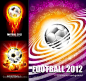 2012世界足球杯海报矢量图下载
