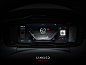 LYNK & CO Car UI china navi dasboard speed vehicle red black drive shanghai ui hmi car tesla