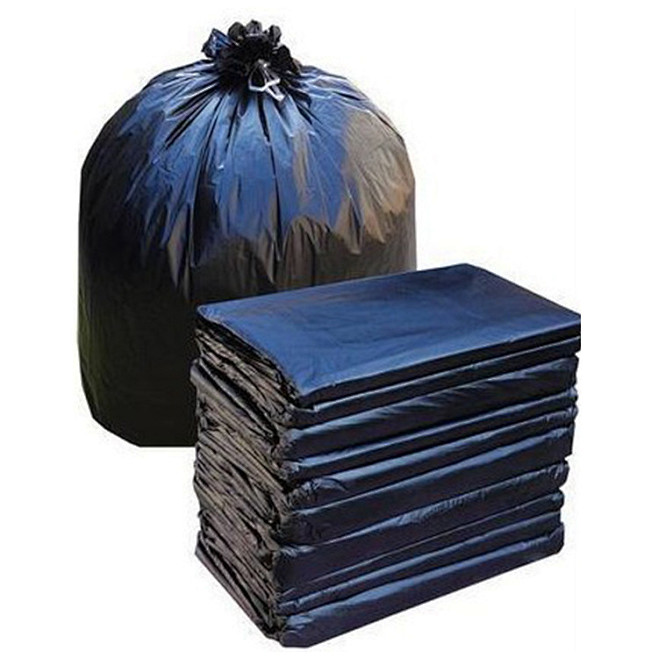 厂家直销黑色一次性平口塑料大垃圾袋 多规...
