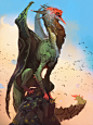 DRAGONS! - Turkey Vulture, Alex Konstad : personal work.