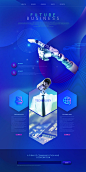 未来科技感VR人工智能AI专题页网站网页模板UI界面PSD设计素材-淘宝网