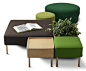 Konnekt Pouf system by Roger Persson for Swedese » Retail Design Blog