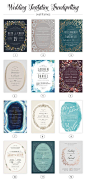 2015 Wedding Invitation Trends : Oval Frames