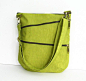 Sale  WaterResistant Messenger Bag in Apple Green by tippythai, $42.00