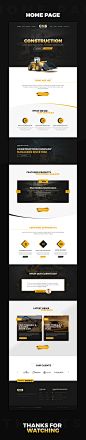 Construction : Business landing page for construction, building companies and those who offer building services.
