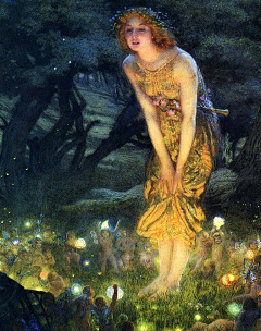 水晶瓶子采集到美术-Edward Robert Hughes