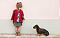 BenettonFall2012supersweetkidsfashionshotwithminidogandtoddler