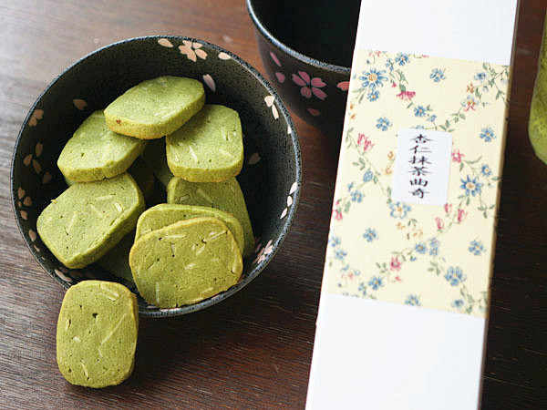 抹茶杏仁曲奇 抹茶饼干 礼盒包装 手工饼...