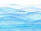 Blue Brush Watercolor 蓝色大海抽象水纹笔触素材 ti246a6408_平面设计_水彩&纹饰