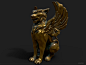Griffon Statue, Mj Oh : This statue very small.
It will be put up a few on the pillar.