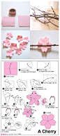 折纸樱花 - 分享 - 趣物街_手工DIY_手绘插画_折纸不织布,创意生活分享平台！