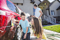 Caucasian family washing car in driveway by Gable Denims on 500px