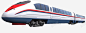 红蓝条高铁高速列车高清素材 免费下载 页面网页 平面电商 创意素材 png素材