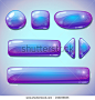 stock-vector-set-of-blue-glossy-buttons-beautiful-sparkling-elements-for-web-or-game-design-216195835