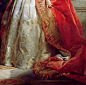 "Princesss Mathilde Bonaparte" (1861) (detail) by Edouard Louis Dubufe (1820-1883).