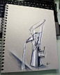  - 豪豪浚_精点线设计工作室（@haojum）auf Instagram：“水龙头design sketch http://www.epldesignstudio.com/ #industrialdesign #design#productdesign ...”