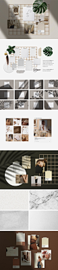 Realistic Mood Board Mockups