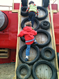 Tire climbing, this could put those old tires by my house to good use