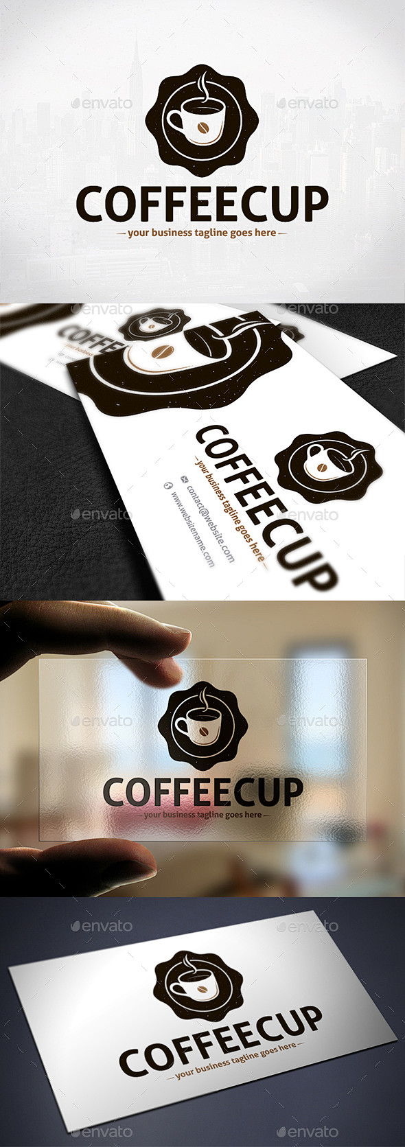 咖啡会徽创造性的标志——徽标志模板Cof...