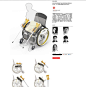 通过拐杖与轮椅的结合，能够帮助使用者站立，站立后能拐杖够单独使用。