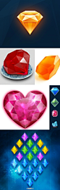 #宝石图标##凯奇游戏UI# 整理了一些宝石教程 、宝石素材的合集分享给大家