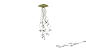 Large preview of 3D Model of   La Paz Ceiling Chandelier Gold 15