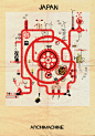 [ARCHIMACHINE]：插画家Federico Babina的最新作品，建筑是国家的文化机器。
