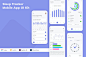 睡眠追踪移动应用APP UI KIT (SKETCH,FIG,XD,PSD)