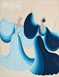 Romain De Tirtoff 'Erté' (St Petersburg 1892-1990 Paris), The blue dress | Christie's