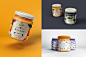 玻璃食品罐子外包装贴牌贴图样机PSD下载 – 图渲拉-高品质设计素材分享平台